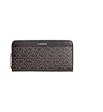 Calvin Klein CK Must Zip Around Wallet with Pocket Mono Brown Mono