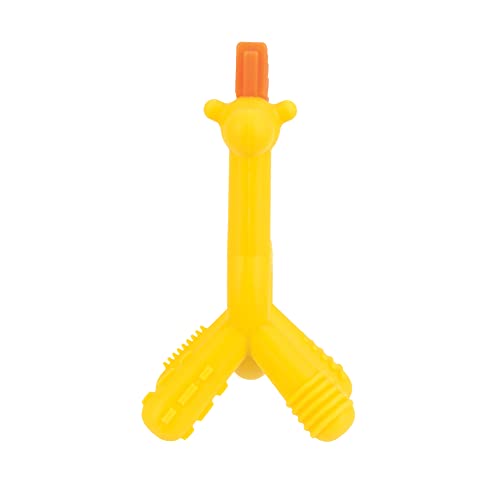 Nuby Silicone Geo Zoos Teether - Giraffe Teething Toy For Babies 3+ Months - Soothes And Massages Sore Gums #TOP6