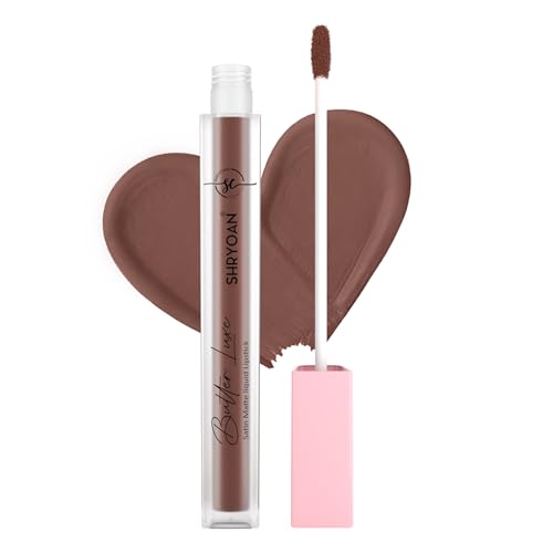 Image of Shryoan Butter Luxe Satin Matte Liquid Lipstick | Ultra Pigmented, Long-Lasting, Non-Transfer Formula, Smooth Lip Color, Weightless Finish, Silky Matte Finish (6ml) (Shade 05, Shade 05)