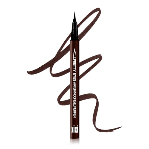 Image of Multibrite Winged Eyeliner Pen, Waterproof Long Lasting Liquid Eyeliner Pen, Smudge-proof Quick Dry Eyeliner Vegan & Cruelty-free (Dark Brown 104#)