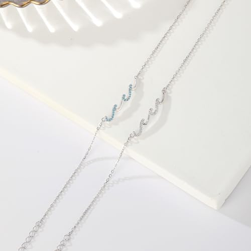 Gift for Best Friends Female,Wave Friendship Bracelet for Women,Bestie Gifts for Women,925 Sterling Silver Bracelet Gifts for Friends Birthday Gift Graduation Gift3