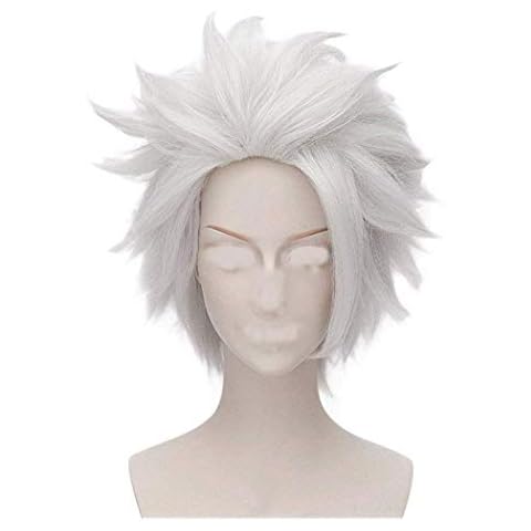 Ursula Wig | FVCENT Anime Short Layered Halloween Party Halloween Cosplay Wig (Grey) Cover