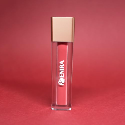 Image of ENIRA Blood Red Liquid Lipstick for Women | 4ml | Matte Liquid Lipstick | Waterproof | Transfer Proof | Smudge Proof | Long Lasting | Highly Pigmented | Vitamin E | Lightweight Non-Sticky Formula x