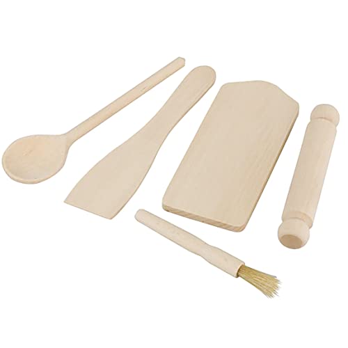 Hoolaroo Personalised Kids Aprons For Cooking Childrens Baking Gifts Personalised Apron Kids Cooking Utensils Set Wooden (Pink Bunny) - Image 9