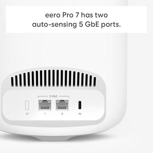 Image of Amazon eero Pro 7 (1-pack) with Amazon eero Outdoor 7 (1-pack) mesh wifi system