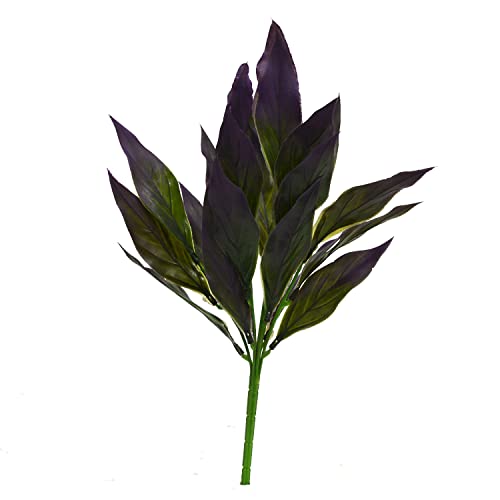 Image of fancymart Artificial Lilly Leaves Bunch Set of 2 Without Pot (Height : 35 cm)