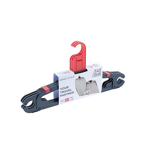 HangFold Travel Hangers | Space Saving Design|Lightweight | Prevents Wrinkles and Creases | 3 Pack