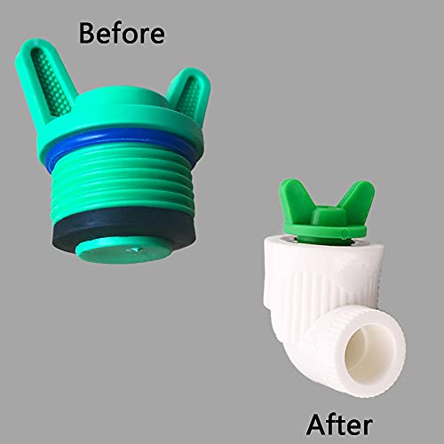 FUATY 3/4” NPT Plug, Male Thread PPR Pipe Plugs and Caps Garden Irrigation Tubing Stopper Drain Plug Compatible with RV Irrigation Water Supply Lines - Thumbnail 6