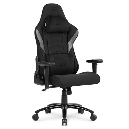 Cadeira Gamer DT3 Elise Fabric, ergonomica e confortável em Tecido DT3 MaxWeave™, espuma injetada, estrutura em aço reforçado, braços 1D+, suporta até 130kg e altura máx. de 1,80m (Black)