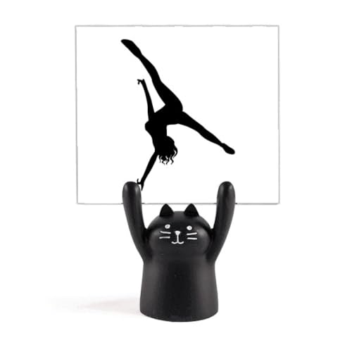 Support de mémo de danse chat noir Hot Woman, cadeau idéal