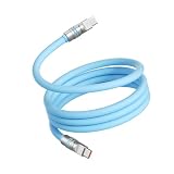 USB-C ケーブル 【PD3.1対応 240W急速充電 高速データ転送】 Type-Cケーブル 超高耐久 絡まない 断線防止 for iPhone 17/16/15 Pro/Plus/Pro Max、MacBook Pro/Air、iPad Pro/Air、Galaxy、PixelなどTypeC機種対応 Hichain (ブルー, 1.2m)