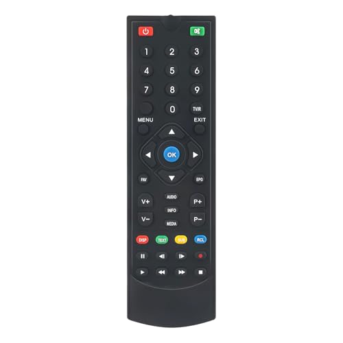 AULCMEET Replacement Remote Control Compatible with Strong HD DVB-T2 Receiver Digital Terrestrial Decoder SRT7807 SRT-7807 SRT 7807