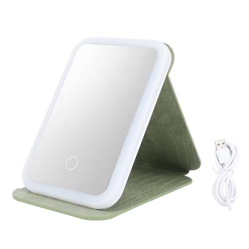 Miroir de maquillage éclairé de voyage portable pour esthétique
