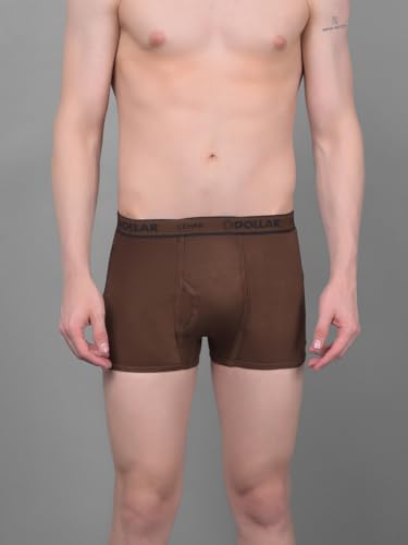 Image of Dollar Lehar Mens Combed Cotton Trunk - Actual Colour May Vary