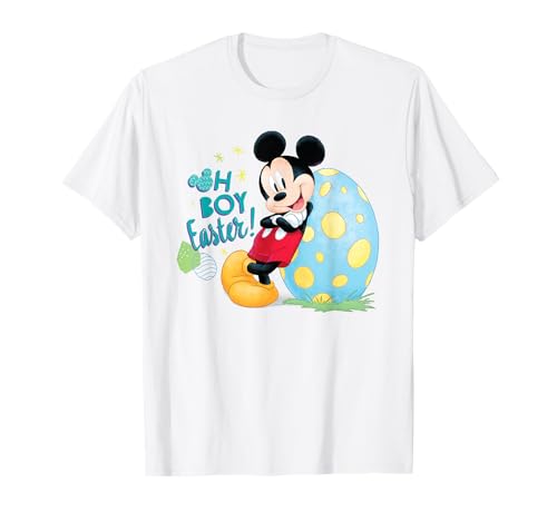 Mickey Oh Boy Easter T-Shirt Disney fini les vêtements rêches optez pour ce coton doux de Pâques
