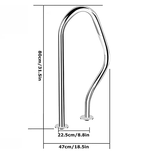Barandal para piscina de acero inoxidable 304 miniatura 3