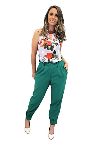 Regata Chocker Mania de Sophia Flor Azul de Poá Tamanho:P