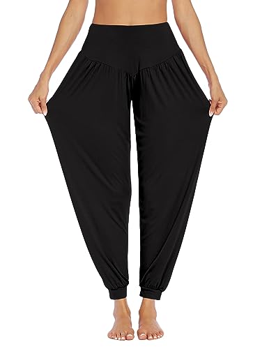 PINSPARK Damen Yogahose Lange Haremhose Laufhose Pilates Weiche...