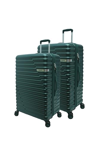Image of American Tourister (Set of 3 Pc Small Medium and Large Polycarbonate Hardsided Cabin Checkin Strolly /Suitcase 8 Spinner Wheels Luggage (Green)