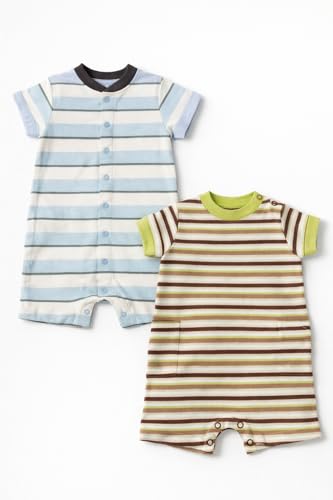 Image of TuddyBuddy 100% Cotton Romper /Jumpsuit /Bodysuit Set for Baby (Pack of 2 Playsuits)