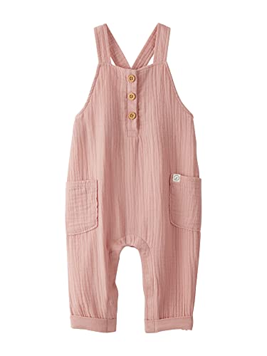 Image of little planet by carter's Organic Cotton Gauze Overall Jumpsuit