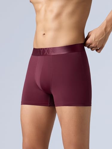 Image of XYXX Men's Rev Tactel Elastane Stretch Solid Trunks with No Marks Waistband & 8X Quick Dry