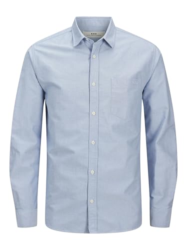 T-Shirt L/S Rddlesner Oxford Solid Homme Royal Denim Division
