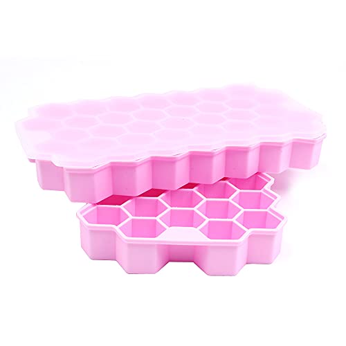 Alnicov 2 pack moldes para cubos de hielo hexagonales miniatura 1