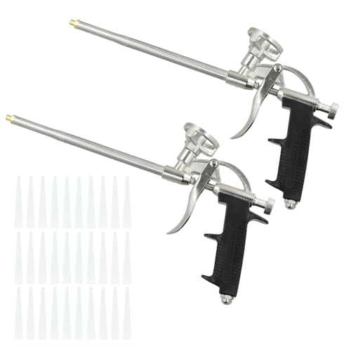 Foam Gun 2 Pack Expanding Foam Gun with 30 Nozzles for DIY Projects