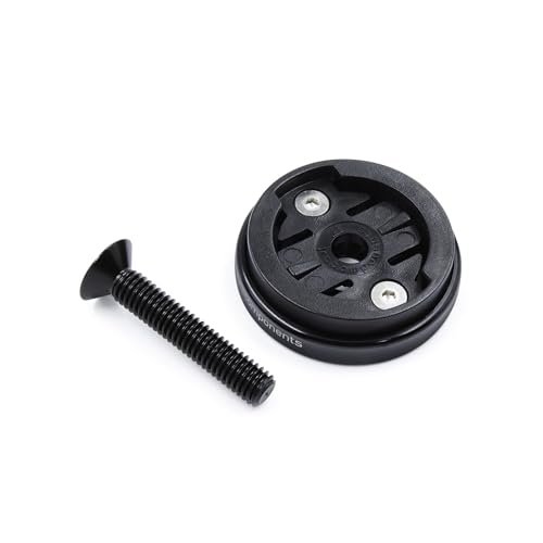 Image of JRC Components Enkei Top Cap Bike Stem Mount | Compatible with Garmin Edge Series Devices | Lightweight CNC 6061-T6 Aluminium Body | Suitable for use with 1 1 /8 inch Headset (Black)