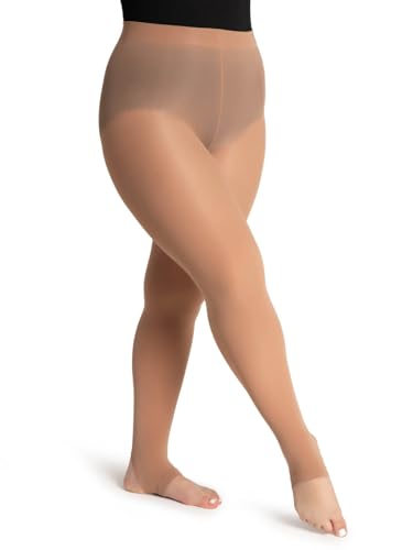 Image of Capezio womens Ultra Soft Self Knit Waistband Stirrup TightTight