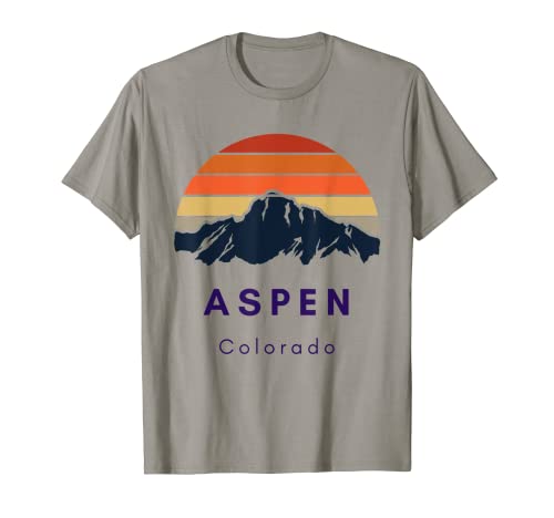 Aspen Colorado Gifts - Esquí y snowboard para amantes de las montañas Camiseta