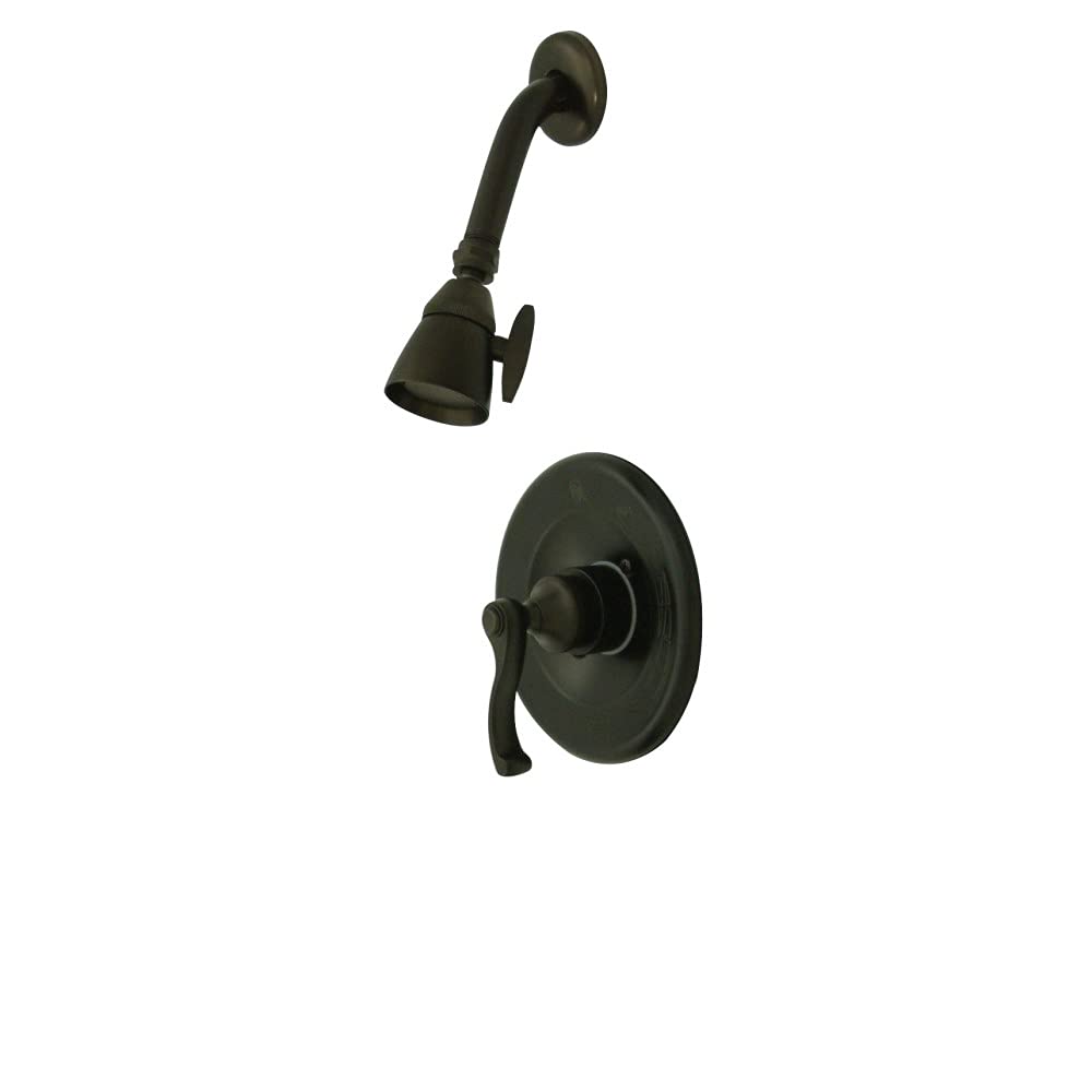 Robinet de baignoire et douche Kingston Brass KB8635FLSO en bronze huilé 17,8 cm