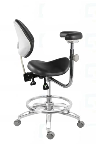Kurtvenid KD-SADDLE(YHY) Dental Deluxe Mobile Saddle Chair Pu Leather Assistant Doctor Stool thumb #1