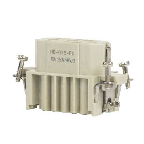 Conector resistente rectangular HD-15 industrial con núcleo hembra de alta densidad estructural 2