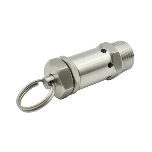 Soupape de sécurité inox 304 micro-ressort 4 bar fixe mâle pour compresseur d'air - 6