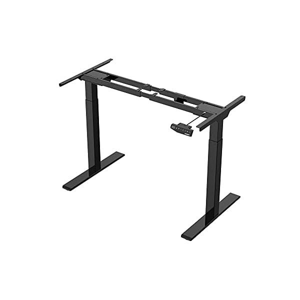 FlexiSpot Height Adjustable Electric Standing Desk Frame Only,Solid Steel Stand Up Desk with Automatic Memory Smart Keyboard