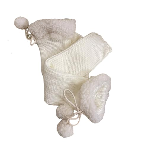 Fashion Leg Warmers for Little Girls Knee High Socks for Dress Toddler Slouchy Lace Up Bowknot Socks Thick Warm Leggings4