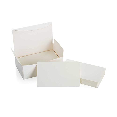 Tarjetas de Papel en Blanco 100 Piezas 9*5cm Tarjetas para Escribir Bloc de Notas para Memorizar DIY Mensaje Etiquetas de Regalo Cover