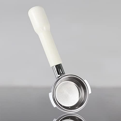 58MM Stainless Steel Coffee Machine Bottomless Filter Holder White Handle For Professional Accessory(51mm) image 2