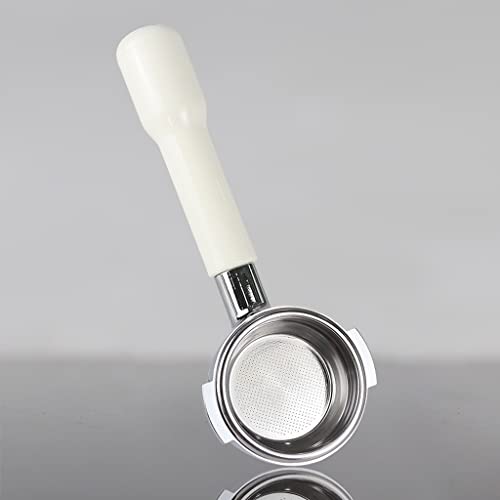 SDFGH 5 8mm Máquina de café de acero inoxidable Soporte de filtro sin fondo Mango for accesorios profesionales (Size…