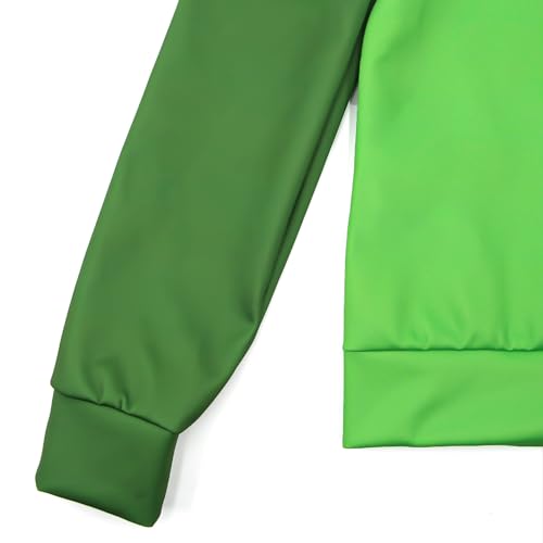 Image of Boys Girls Numbers Long Shirts and Pants Sets Cartoon Little Kids Casual Daily Homewear for 3-10 Years (Green, 130)