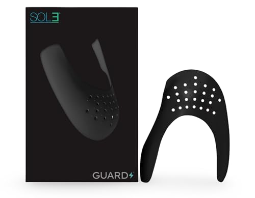 SOL3 Crease Guardsâ„¢ | 1 Pair - Shoe Protectors for Sneakers: Air Force 1, Jordans, Dunks & More Black