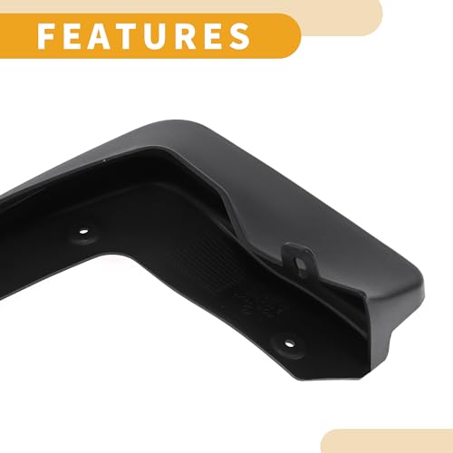Image of Mud Flap Splash Guard - Car Front & Rear Side Mud Guards - for BMW X1 E84 F48 2016-2022 Plastic Black with Mount Accessories - 1 Set