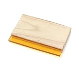 TIANIUSEEN Screen Printing Squeegee Wooden Ink Scraper 75 Durometer with Rubber Blade and Lumber Han