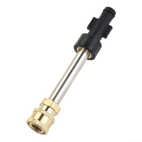 Adaptateur de nettoyeur haute pression 1/4 3600 PSI compatible avec embouts de buse K2-K7 et mousse en laiton et acier inoxydable