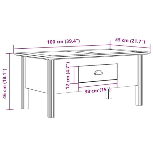 Table Basse de Salon Blanche BODO pour Organiser et Décorer Votre Espace Canapé - 4