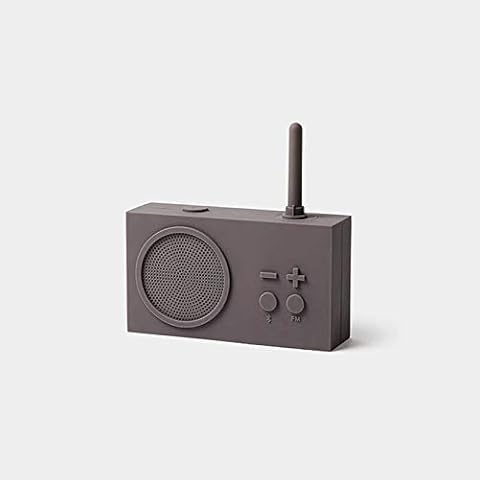 Lexon TYKHO 3 FM Radio + Bluetooth Speaker Taupe Grey LA119G9 Cover