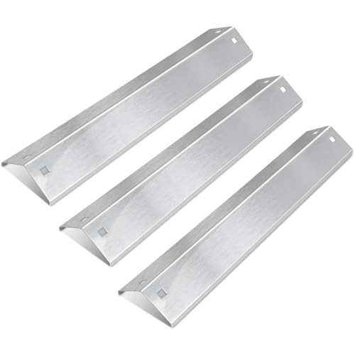 Image of CANDANA Heavy-Duty Stainless Steel Heat Plates Replacement for Char Griller 5050 5650 3001 3008 5072, 18 15 /16 x 3 7 /8 Inch Grill Heat Shields Flame Tamers