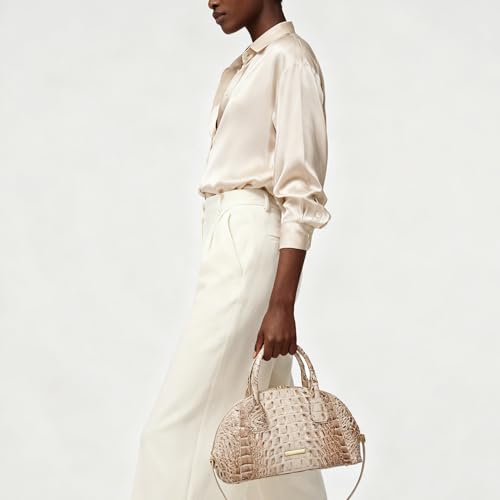 Bolso de mano doble asa de cuero vegano para mujer miniatura 2